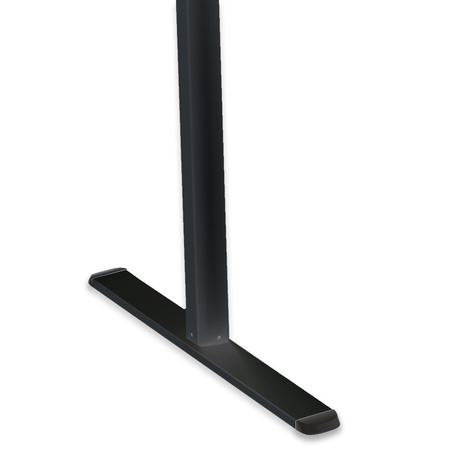 Spacetronik Moris 121BT 120x60 electric desk, Black frame, Dark wood top