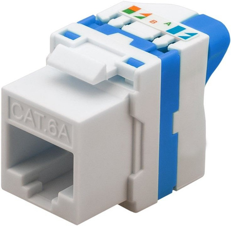 Keystone connector RJ45 CAT 6A UTP 500MHz nas. rot...