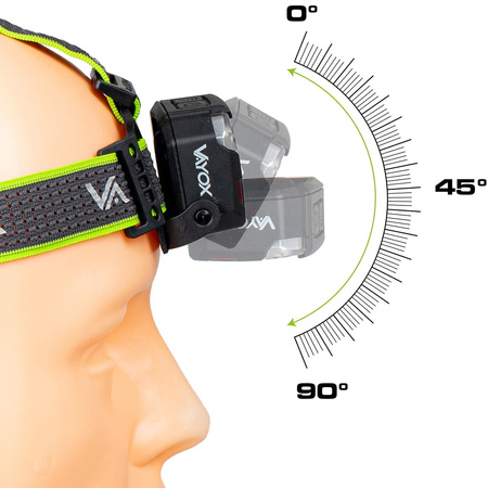 Latarka czołowa 10W powerbank sensor VAYOX VA0103