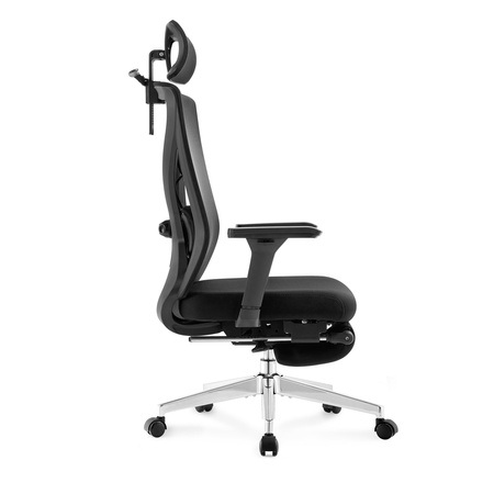 Fotel do biura rozkładany obrotowy GILDA Czarny