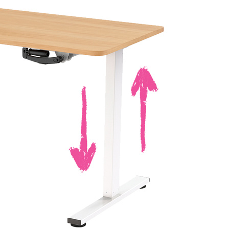 Manualne biurko Spacetronik Moris 113WL 120x60