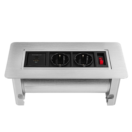 Spacetronik SPS-O24CS V2 countertop swivel socket