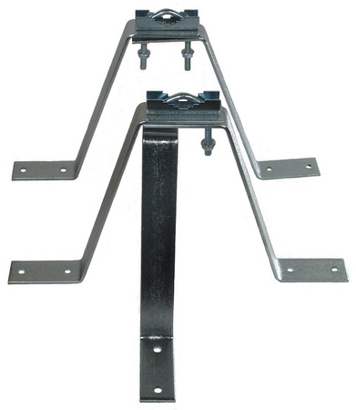 Mast bracket 50cm wall bracket with support - 2pcs