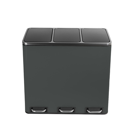 Funky Trash Can Gray Black Spacetronik Potrójny