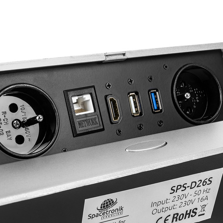 Spacetronik SPS-D26S openable countertop socket
