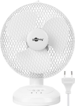 Goobay 9" desk fan 30W WHITE