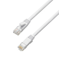 CAT 6A płaski kabel sieciowy U/UTP biały 10M