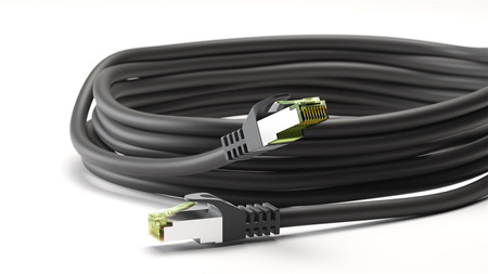 LAN Patchcord CAT 8.1 GHMT S/FTP čierny 3m