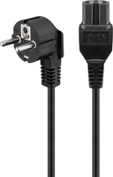 C15 angle power cable Goobay black 2m