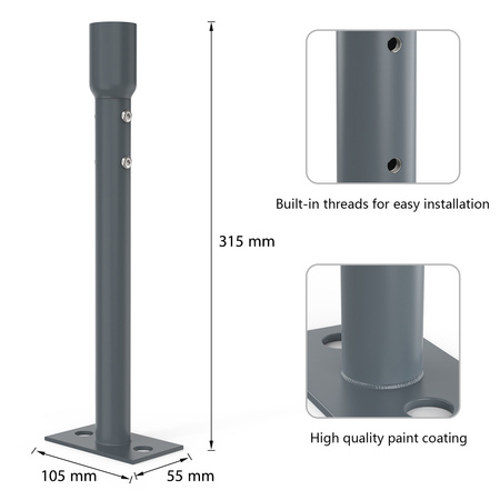 Uchwyt do anten Starlink na dach Spacetronik SSM01