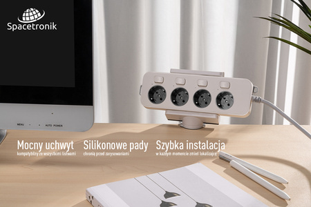 Spacetronik SPB013W držák napájecí lišty