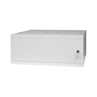 RACK 19'' 4U 600x450mm Šedé ocelové dveře