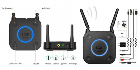 B06 Pro Odbiornik Bluetooth 5.0 1Mii aptX HD 50m