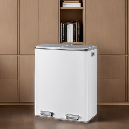 Funky Trash Can White Black Spacetronik Podwójny