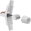 RJ45 8P8C CAT6 UTP krútený sieťový konektor Goobay