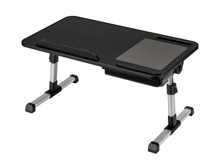 Beddy M adjustable bed table Black beech