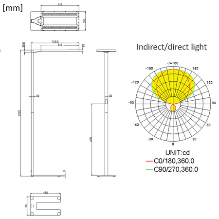 Lampa wolnostojąca LED GLOW D24 Pro Auto Biała