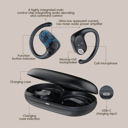 Bezdrôtové slúchadlá LDNIO T07 Black