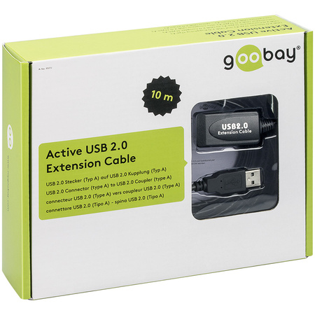 Goobay 10m aktives USB 2.0 Hi-Speed Verlängerungskabel