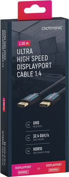 CLICKTRONIC DisplayPort DP - DP 1.4 8K 1m Kabel