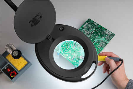 Cosmetic LUPA lamp 8W 650lm 17x Goobay clamp