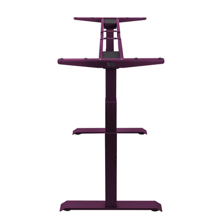Biurko regulowane Vegard elektryczne dwusilnikowe MDF fioletowo-różowe