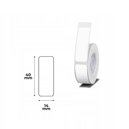 Etykiety seria D Niimbot 14x40 mm 150 szt. biały