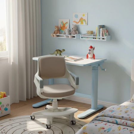 Spacetronik SPE-X116AT electric desk with shelf