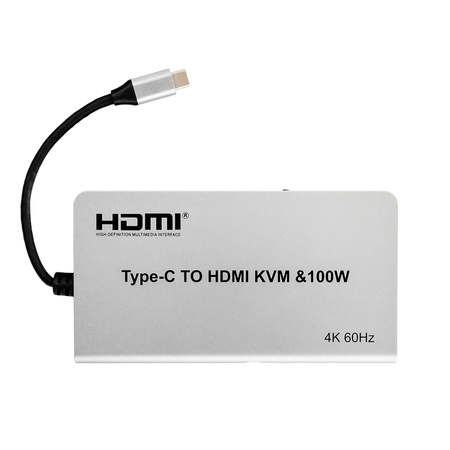 Adaptér USB-C na HDMI KVM 100W 4K 60Hz SPU-M17