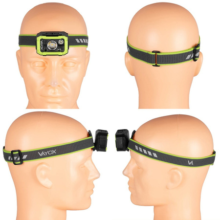 Hlavová baterka 750lm CREE SMD Hammer VAYOX VA0103