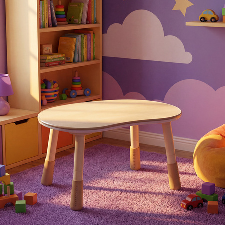 Zestaw mebli dziecięcych Spacetronik – stolik SPEX201 i sofa SPC-XD-23 waniliowy
