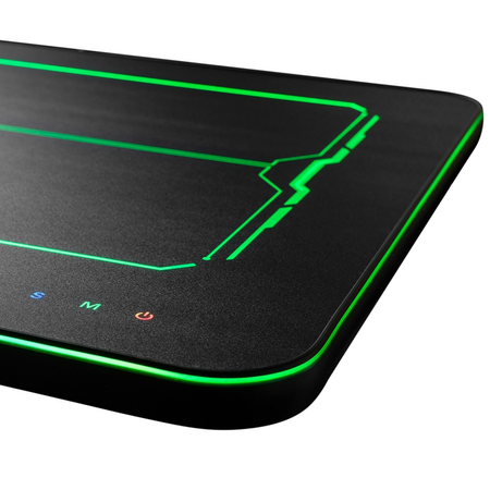 Zestaw gamingowy Spacetronik biurko elektryczne RGB uchwyt fotel 120x60