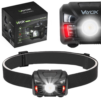 Head flashlight 100lm motion sensor VAYOX VA0020