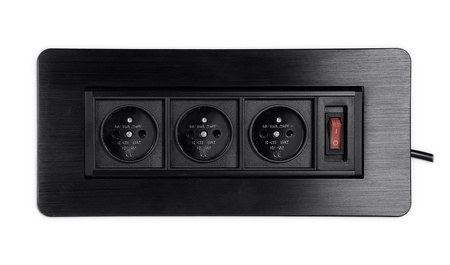 Spacetronik SPS-O33B countertop swivel socket