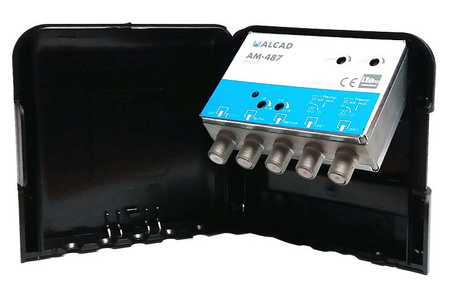 Alcad Wzmacniacz Masztowy AM-487 32dB 2xUHF+VHF+FM