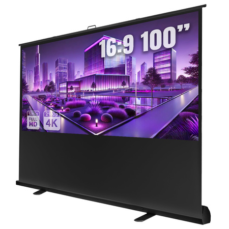 Floor Projection Screen Developable 100" 4k 16:9