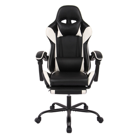 Spacetronik Rally 1.0 gaming chair black and white