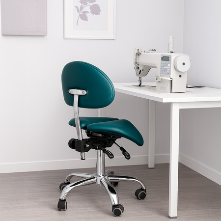 Ergonomiczny hoker regulowany SELLA niebieski