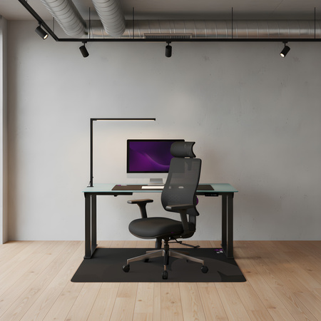 Zestaw Biurkowy Power User PRO: Stelaż 300kg, Blat 180cm, Fotel LUMBO