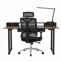 Mobile Electric Desk with Shelf Drawers