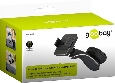 Suction cup holder for phone 50-85mm Goobay