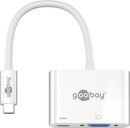 USB-C auf VGA + USB-C PowerDelivery Adapter Goobay