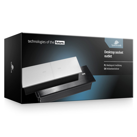 Spacetronik SPS-S24CB V2 slider tabletop socket