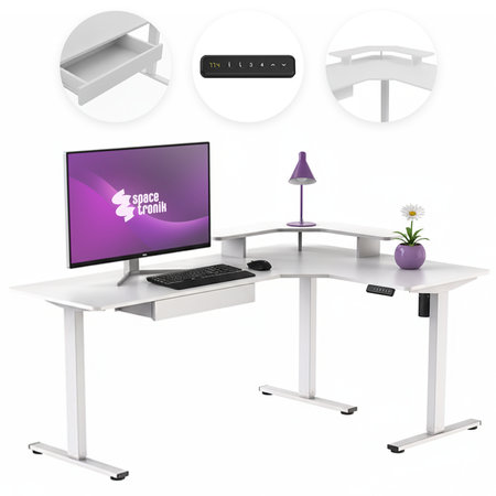 Elektryczne biurko Spacetronik Loris 124WW 180x120