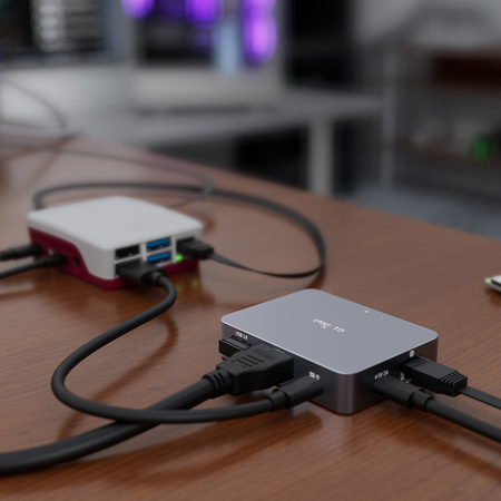 Przełącznik KVM IP HDMI 4K BIOS USB Comet GL-RM1