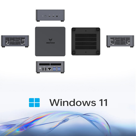 Minisforum UM790 PRO Hochgeschwindigkeits-Mini-PC, AMD Ryzen 9 7940HS, AMD Radeon 780M, 32GB RAM DDR5, 2 x M.2 SSD 1 TB, Windows 11 Pro, 8K