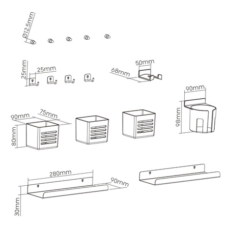 Spacetronik Holdee SPB-15AB Whiteboard-Zubehör