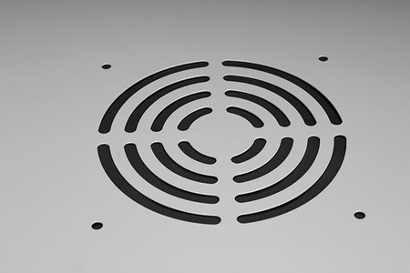 RACK 19'' 4U 600x350mm Graue Stahltür