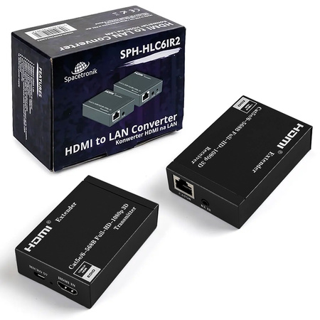 Spacetronik SPH-HLC6IR2 HDMI zu LAN Konverter