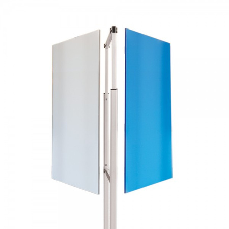 Doppelseitiger Whiteboard-Ständer mit Rädern 100x150